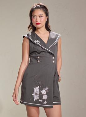 Her Universe Disney Steamboat Willie Sailor Romper Her Universe Exclusive, , hi-res